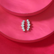 Playful Spark Silver Stud Earrings