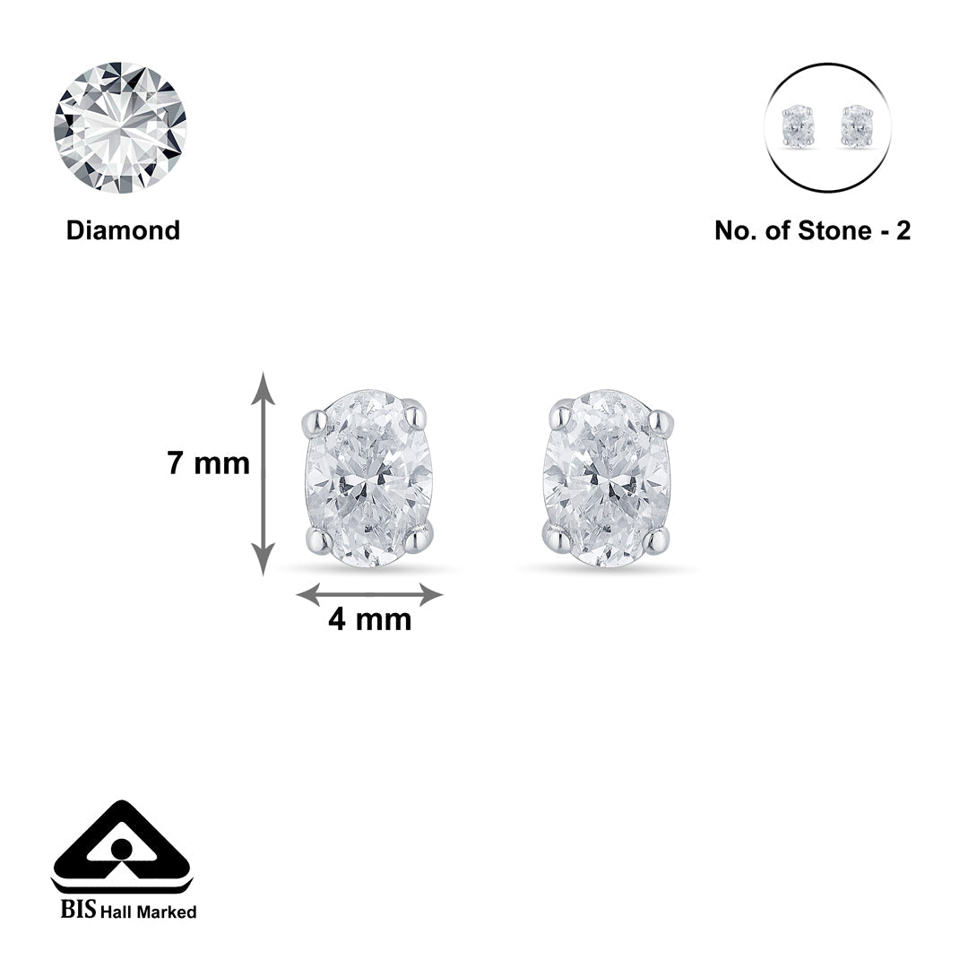 Gleam Pop Silver Stud Earrings