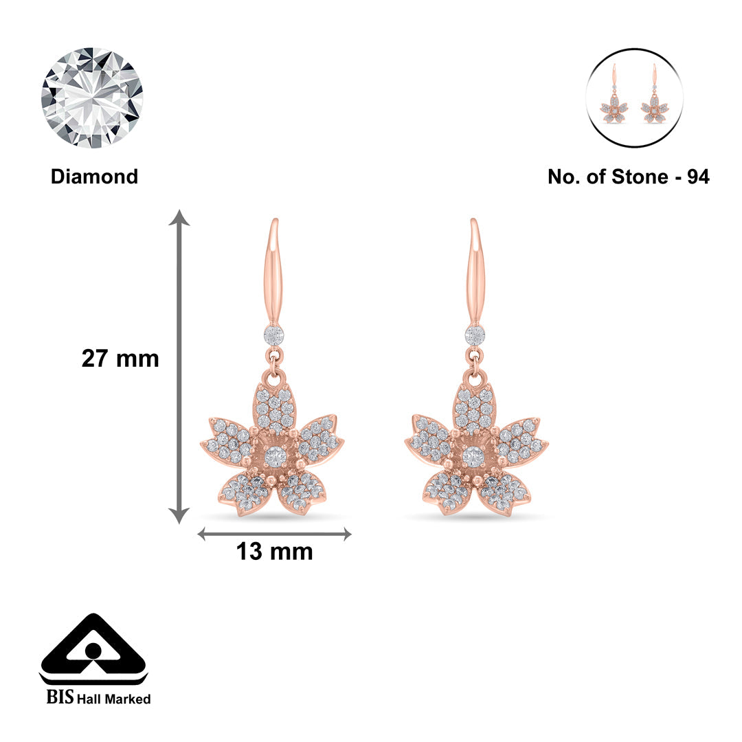 Bloom & Glow Silver Drops & Dangler Earrings