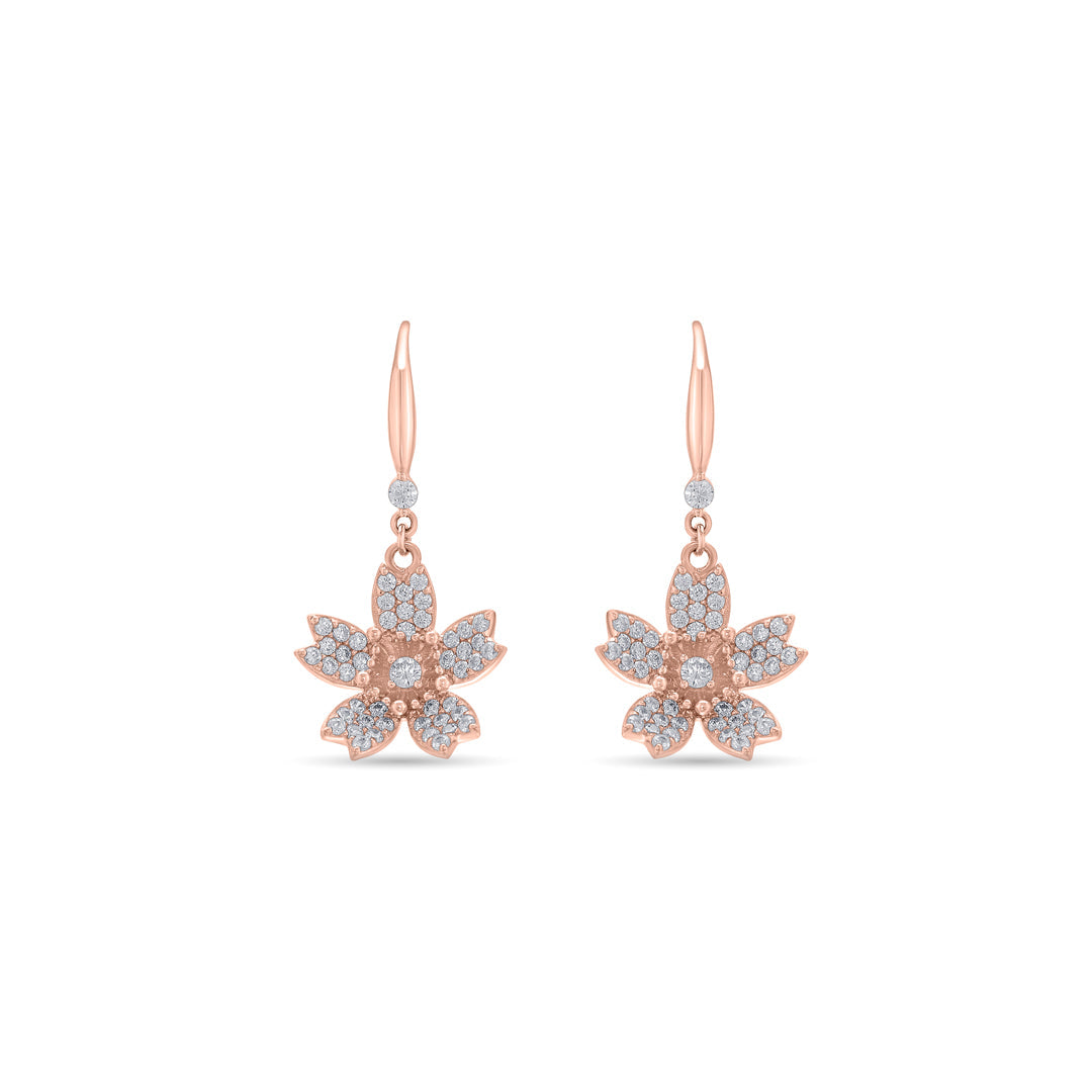 Bloom & Glow Silver Drops & Dangler Earrings