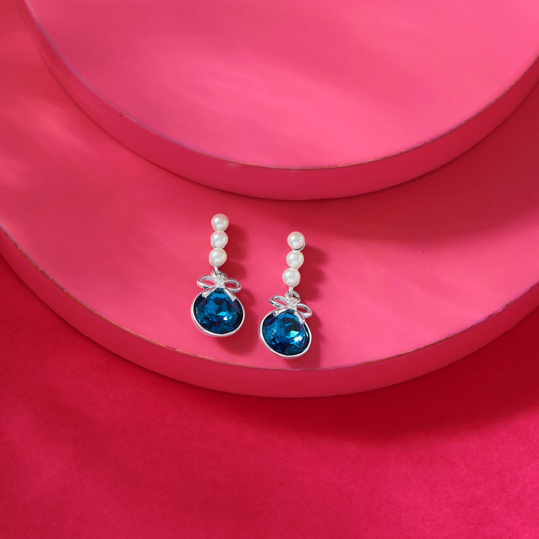 Pixie Charm Silver Drops & Dangler Earrings
