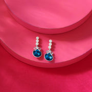 Pixie Charm Silver Drops & Dangler Earrings