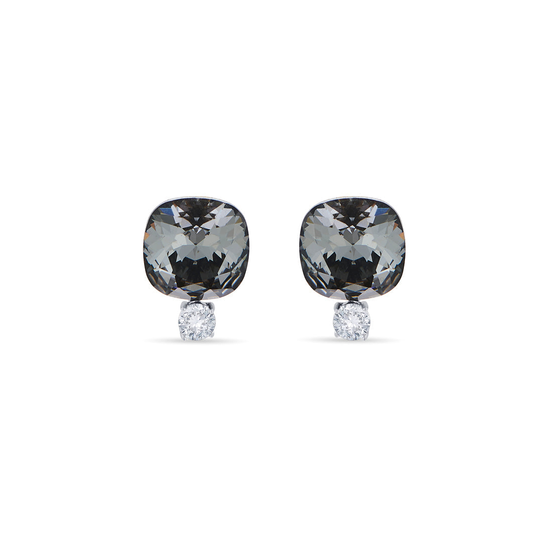 Cocktail Spark Silver Stud Earrings