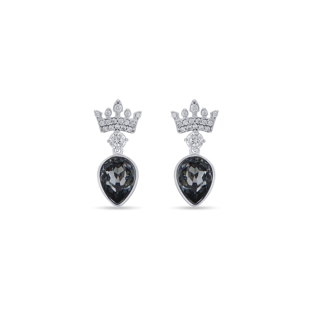 Royal Queen Silver Drops & Dangler Earrings