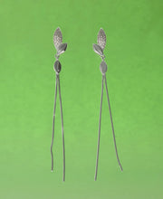 Evergreen Leaflet Silver Earring