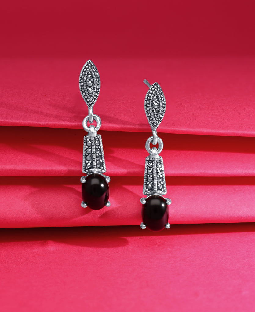 Serenity Drops Silver Earrings