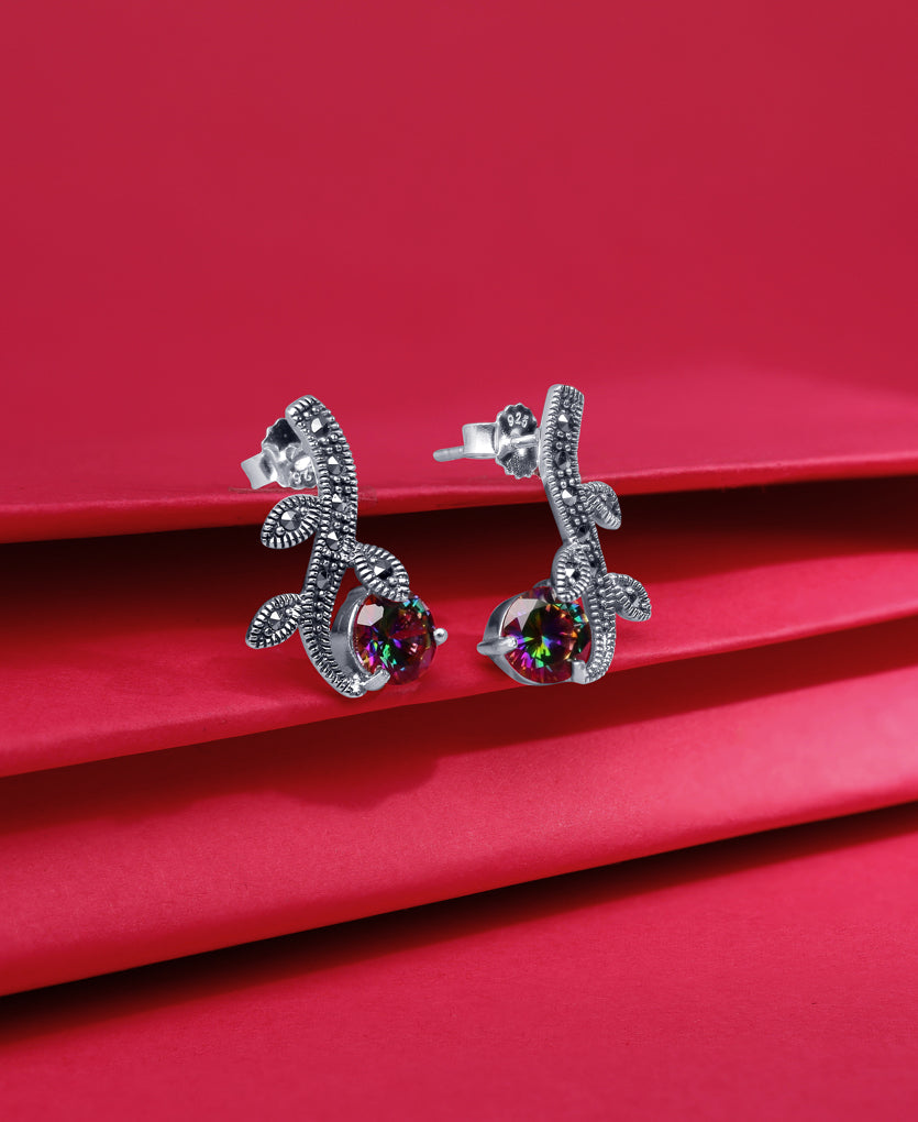 Serene Splendor Silver Earrings