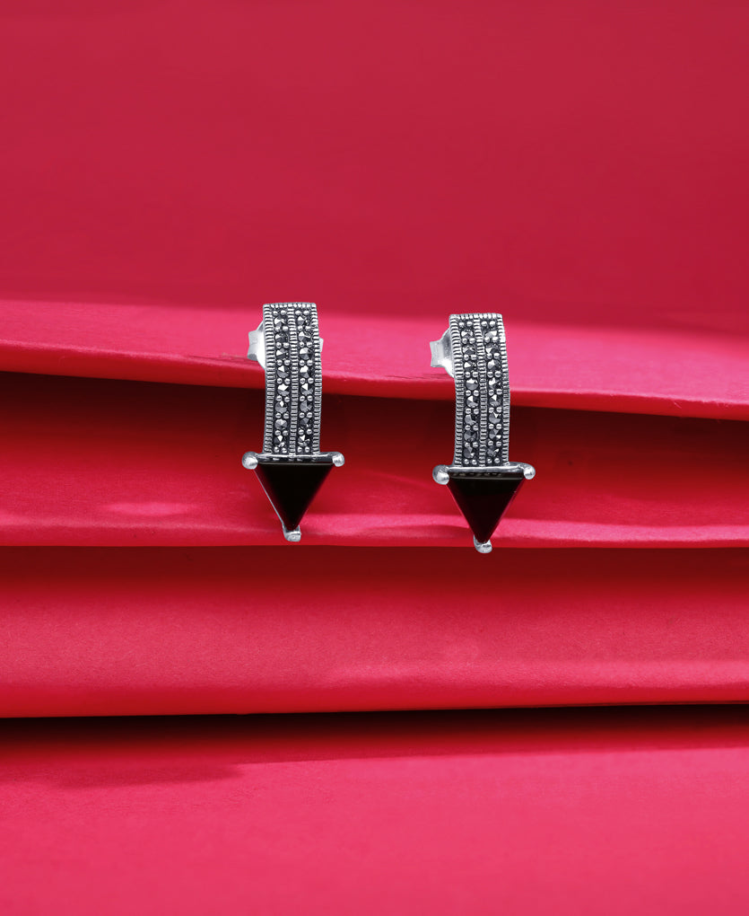 Midnight Aurora Silver Earrings