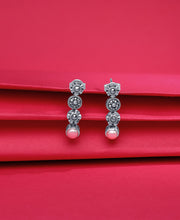 Swirl Shadows Silver Earrings