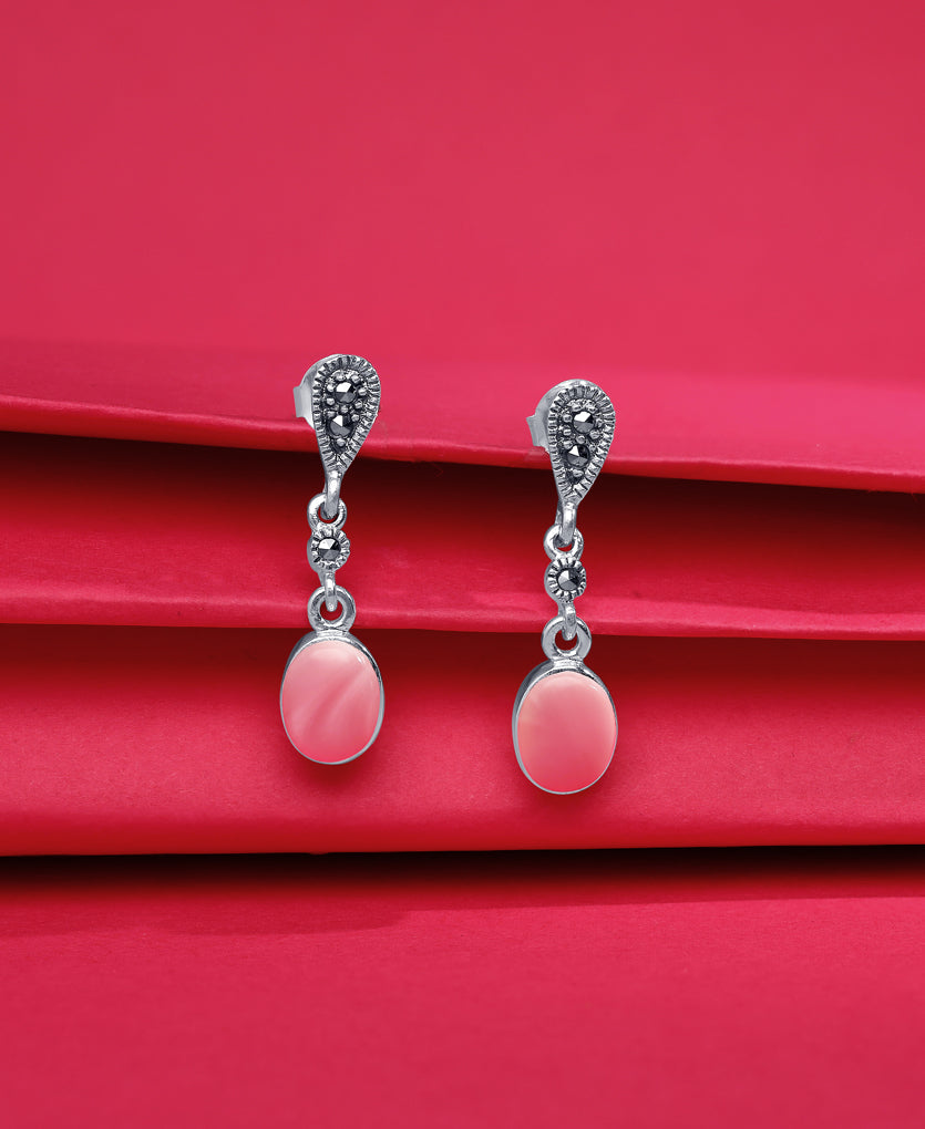 Divine Radiance Silver Earrings