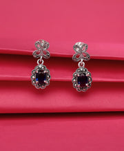 Clover Breezes Silver Earrings