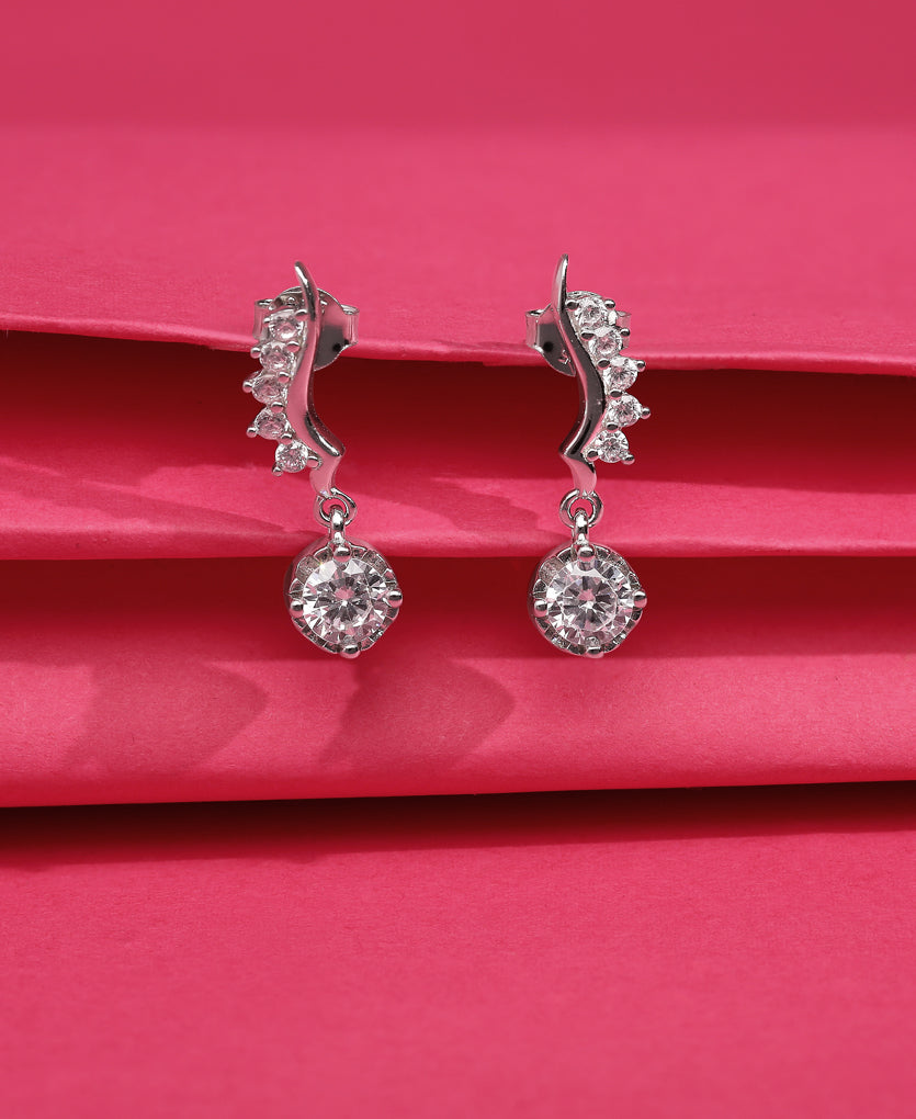 Serene Mirage Silver Earrings