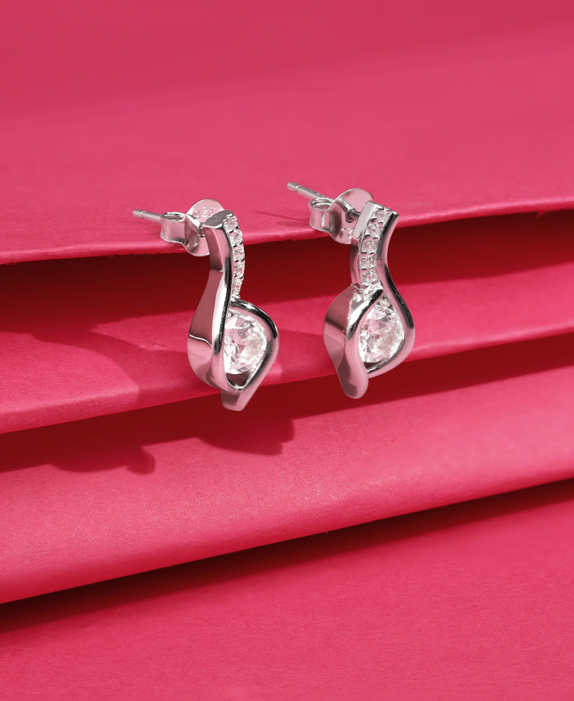 Twilight Elegance Silver Earrings