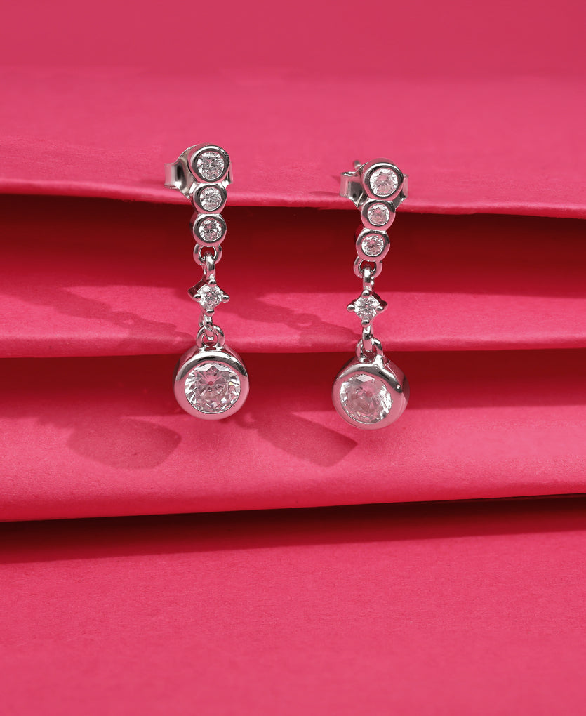 Blissfull Aura Silver Earrings