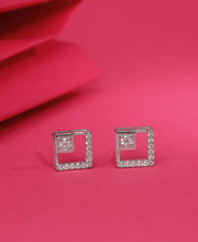 Serene Shadow Silver Earrings