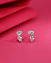 Sleek Symphony Silver Earrings