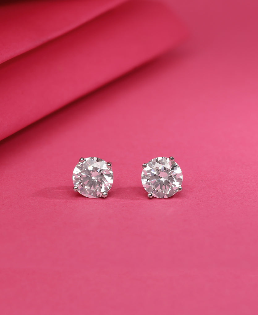 Sparkle Cast Silver Earrings