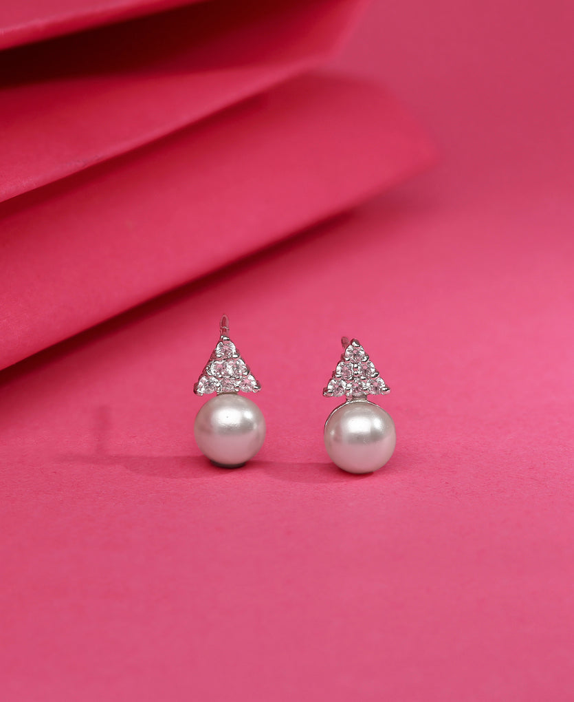 Subtle Shine Silver Earrings