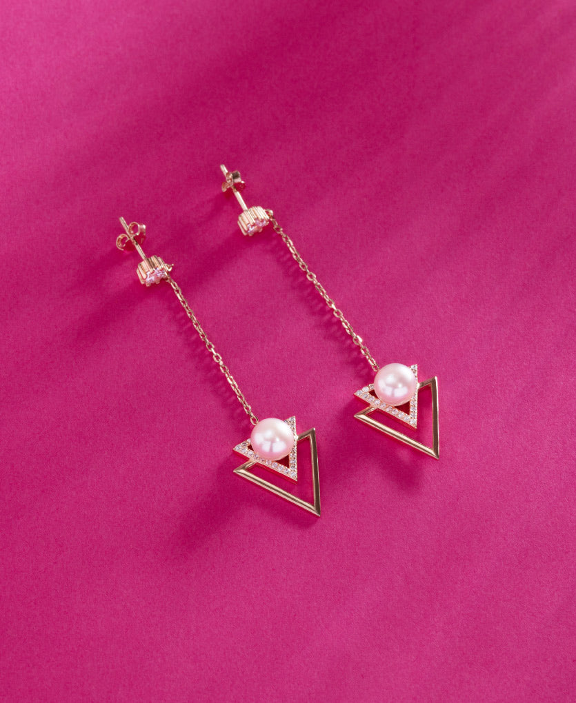 Subtle Silver Drop Earrings With A Modern Twist