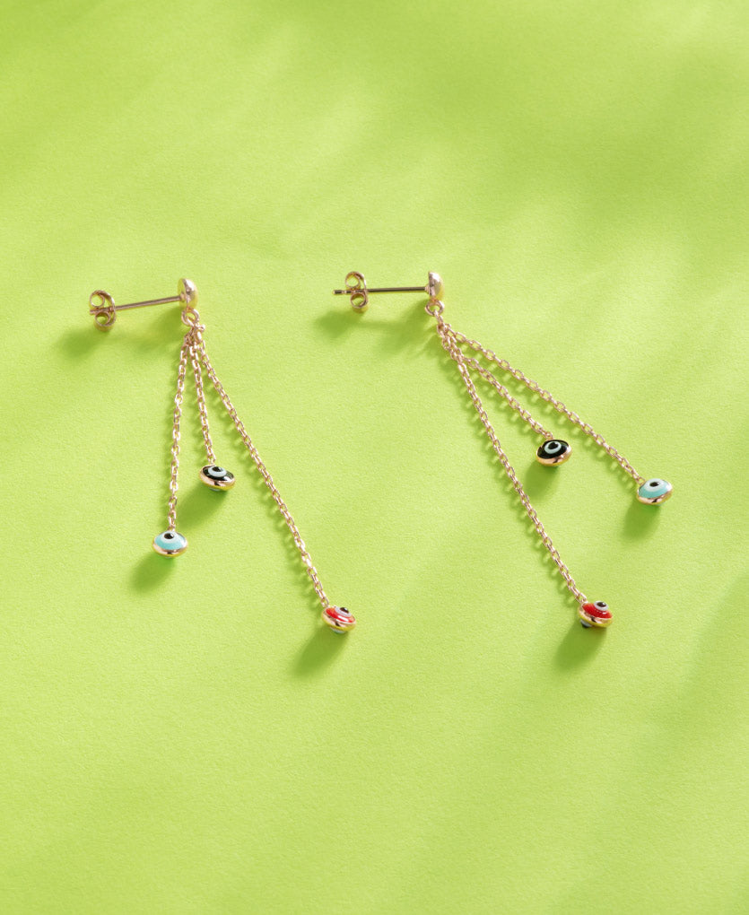 Dangle Evil Eye Earring