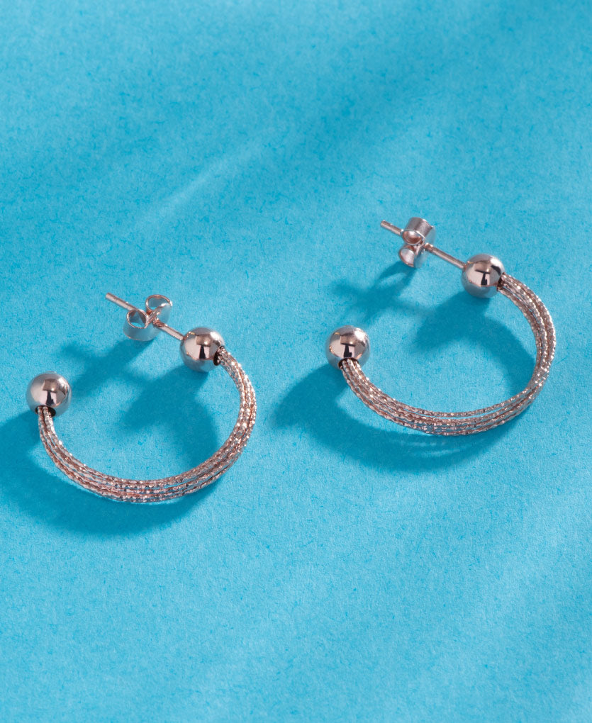 Classic Hoop Earrings In Sterling Silver