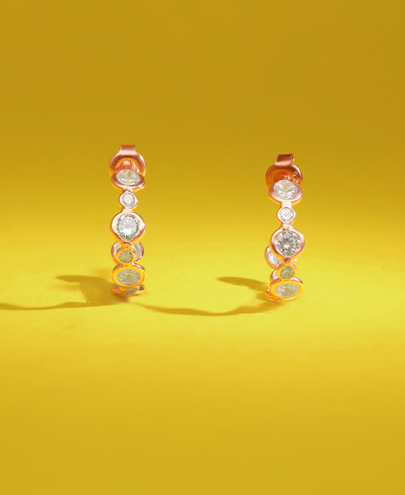 Goregeous Spark Silver Earrings