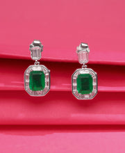 Sparkle Charm Silver Earrings