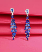 Hypnotic Hues Silver Earrings