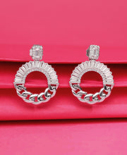 Gorgeous Glint Silver Earrings