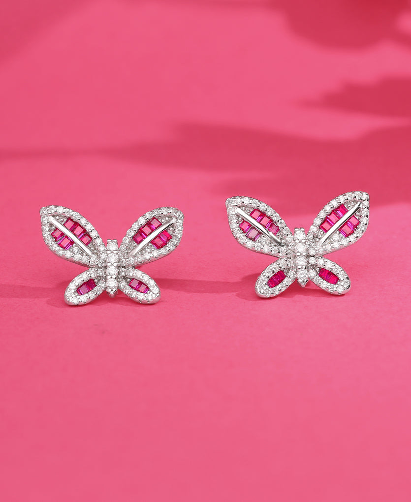 Elegant Spark Silver Earrings