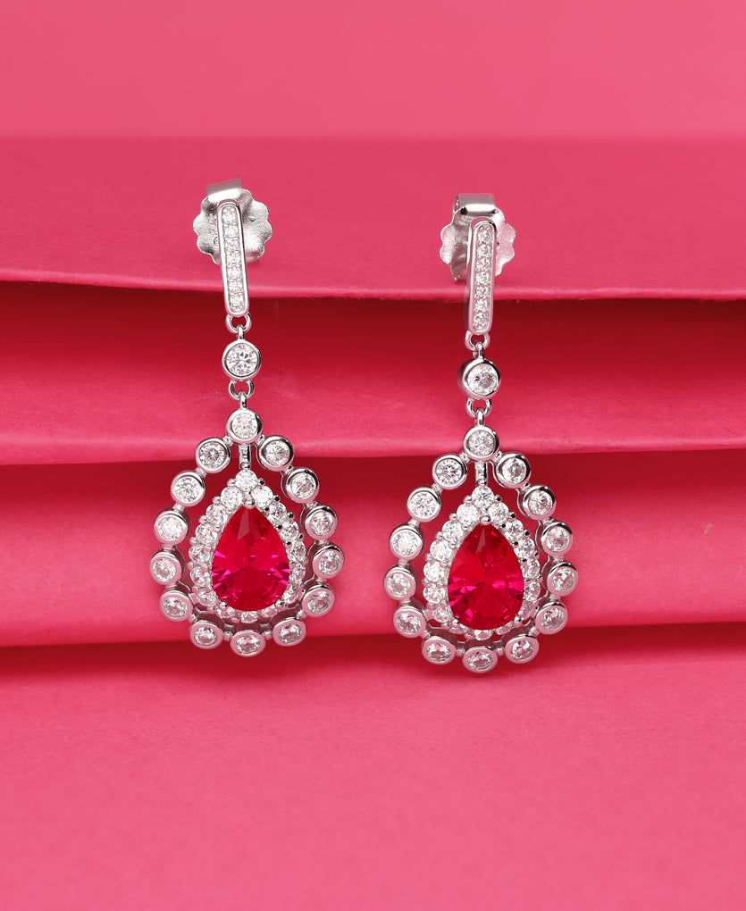 Radiant Gleam Silver Earrings