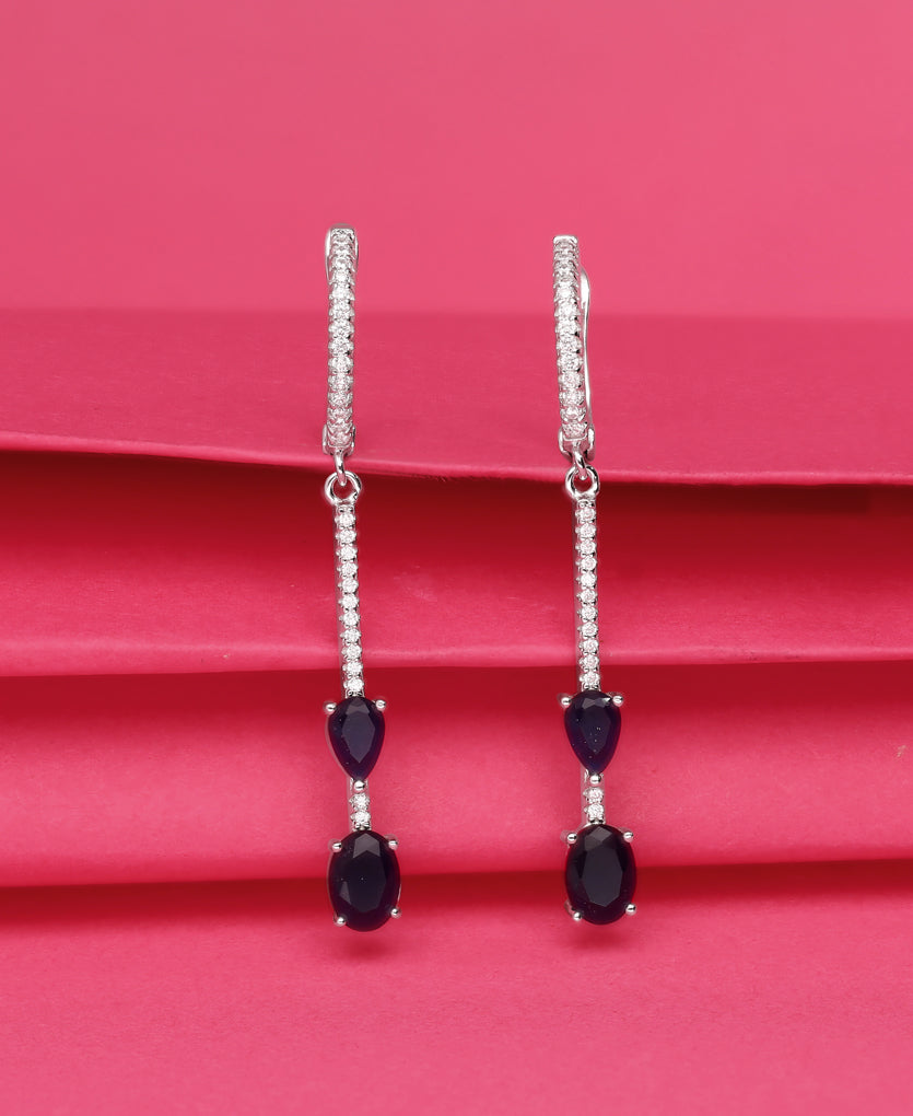 Modern Twinkle Silver Earrings