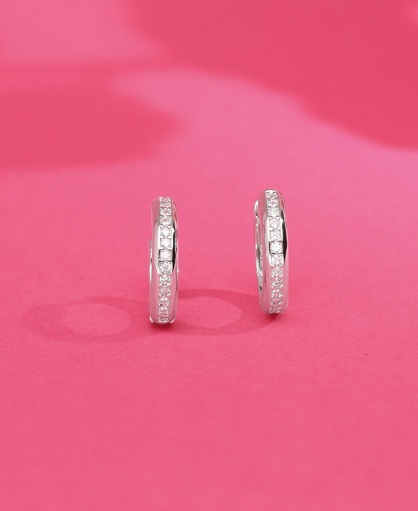 Elegant Eclectica Silver Earrings