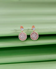 Oval Serenity Push Button Silver Earring