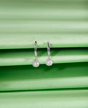 Constant Pearl Radiance Latch Back Silver Earring