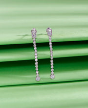 Stellar Saffron Push Button Silver Earring