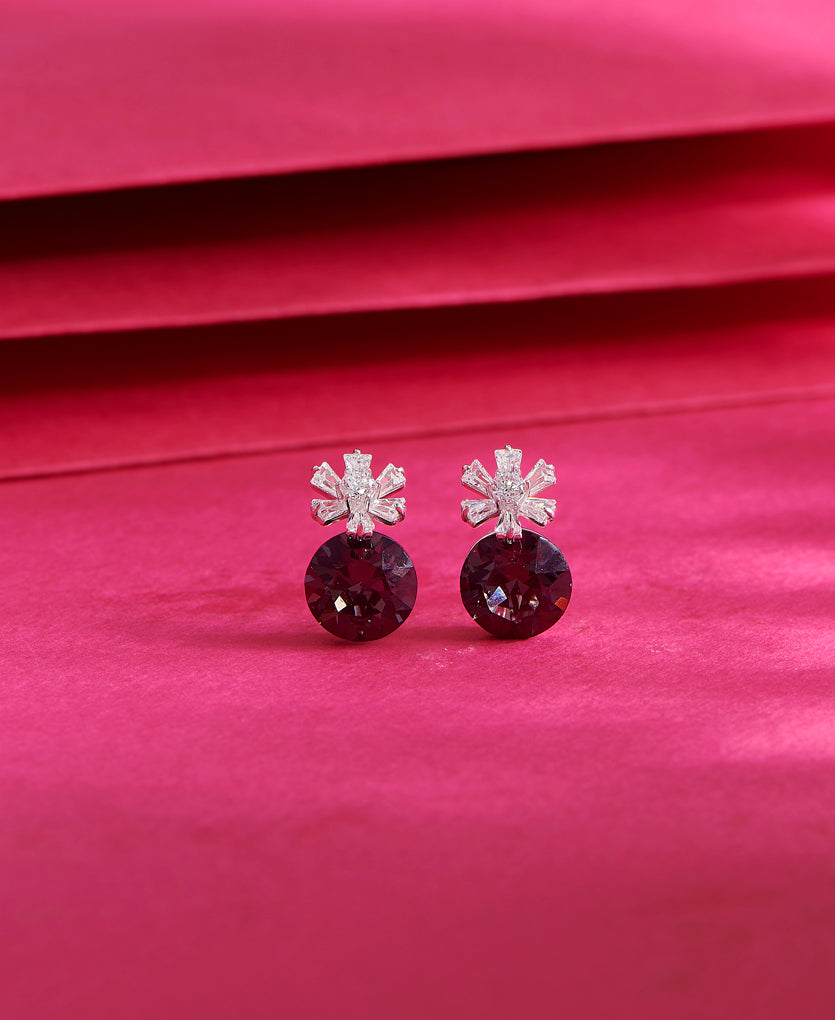 Mysterious Orb Silver Earring