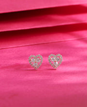 Enchanted Heart Silver Earring