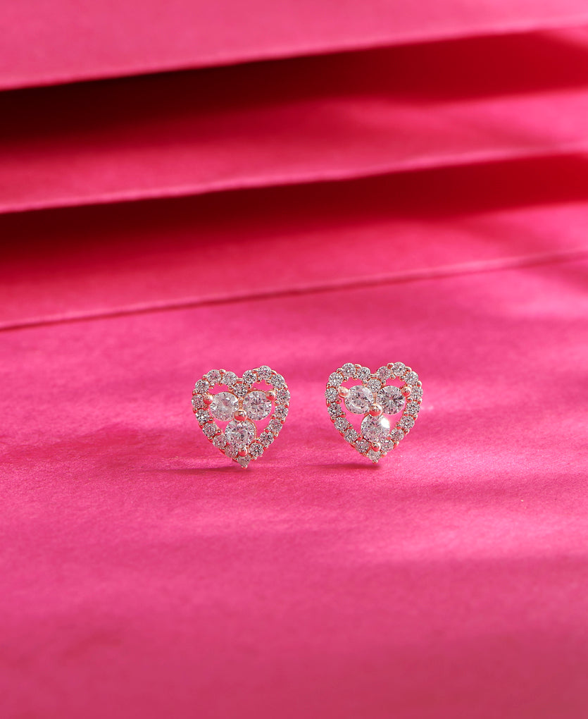 Enchanted Heart Silver Earring