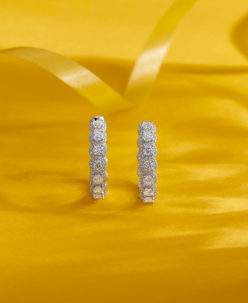 Boundless Beauty Latch Back Silver Earring