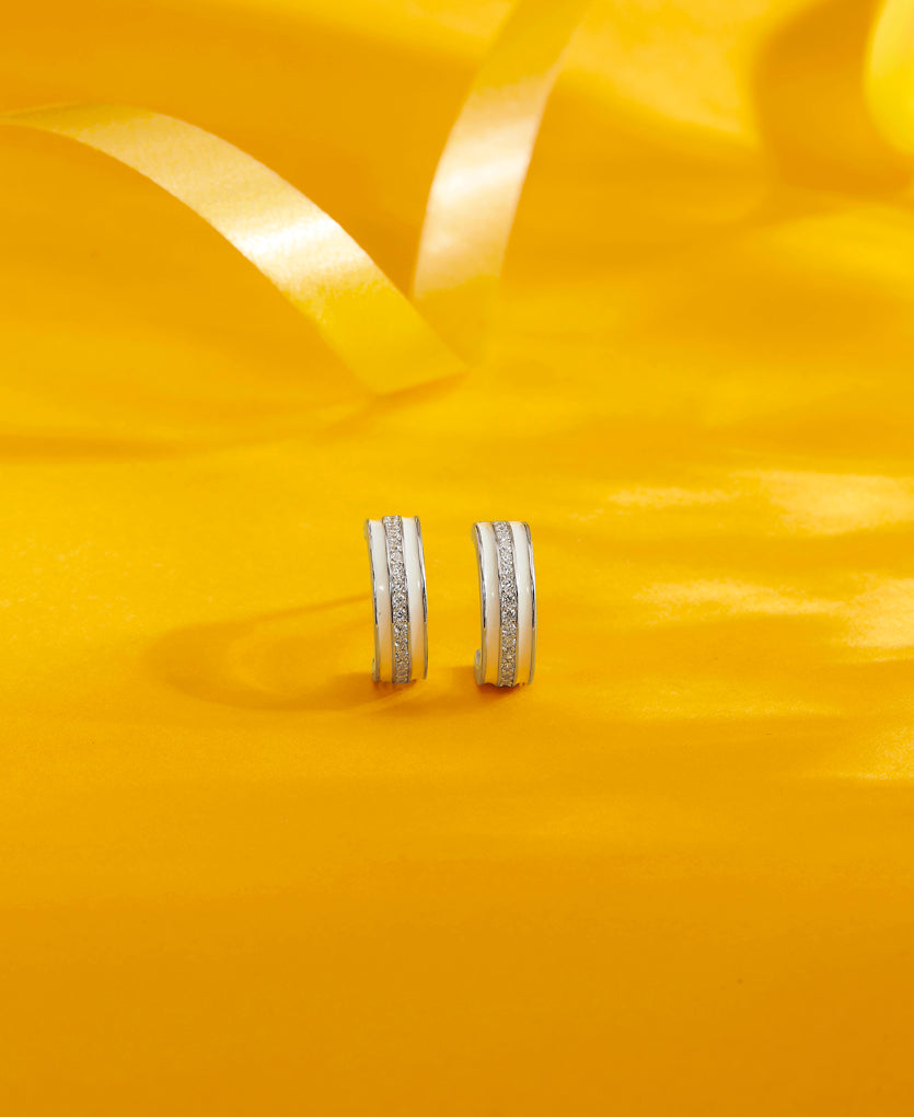 Limitless Luster Latch Back Silver Earring