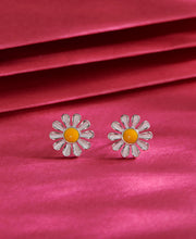 Winter Blossom Silver Earring