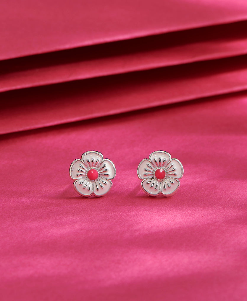 Petal Ensemble Silver Earring