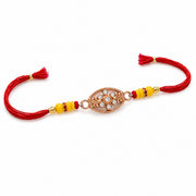 Viona Rose Gold Coated Silver Rakhi