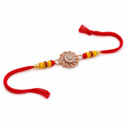 Florenza Rose Gold Coated Silver Rakhi