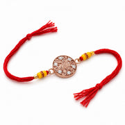 Seraphina Rose Gold Coated Silver Rakhi