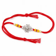 Petal Gleam Silver Rakhi