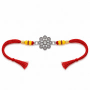 Shubh Pushpa Silver Rakhi