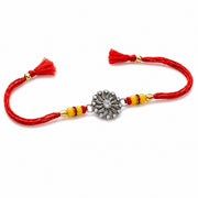 Divya Phool Silver Rakhi