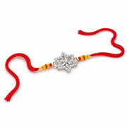 Sparkling Star Silver Rakhi